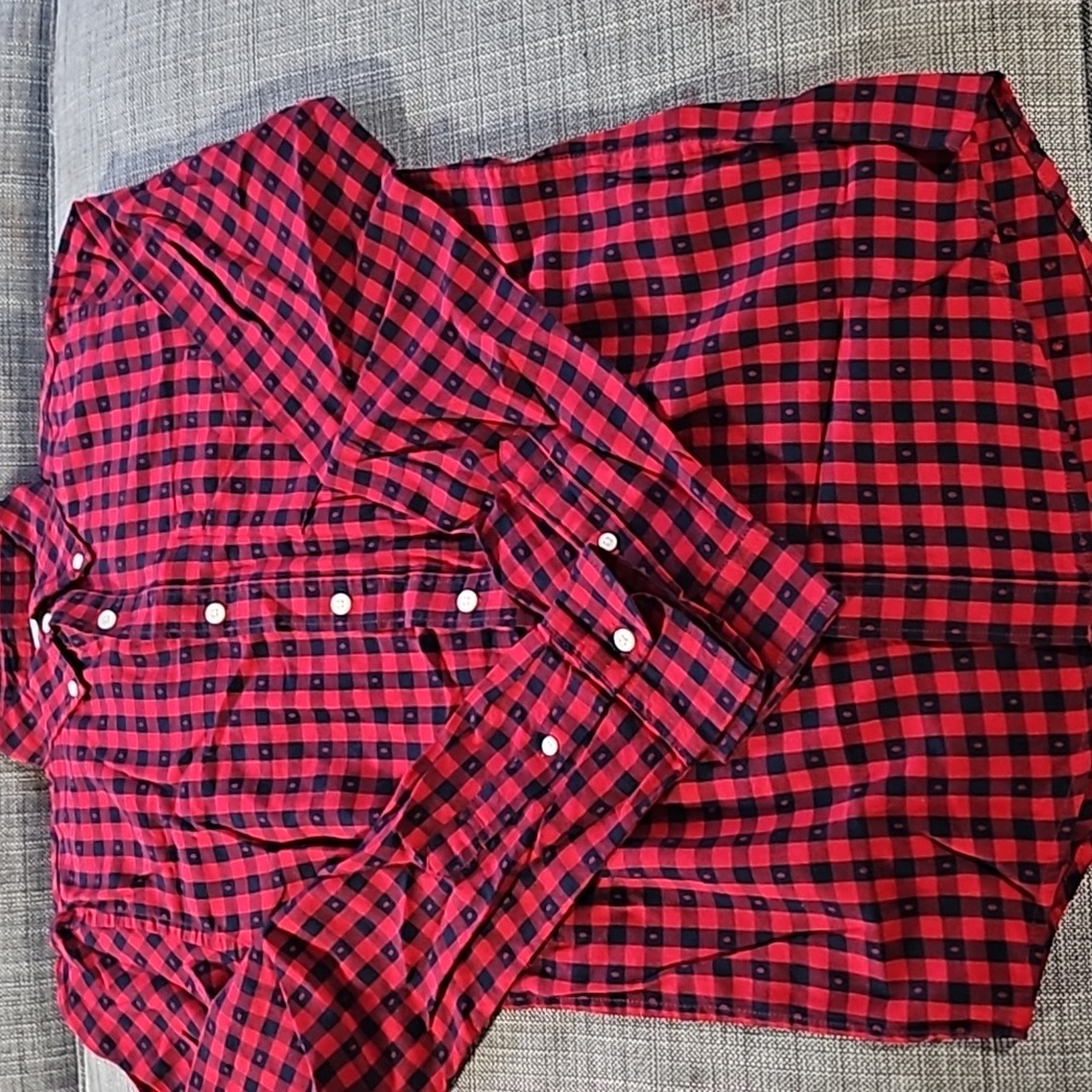 JOE FRESH XS mens plaid dress shirt